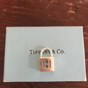 Rare Retired Tiffany Alphabet “H” Padlock Charm